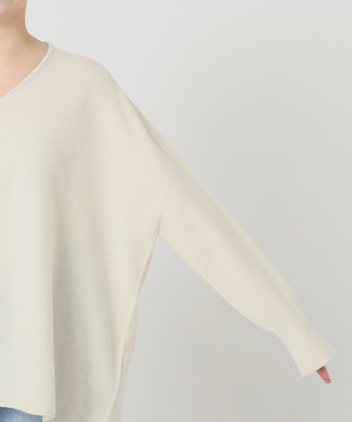 追加4》Fineニュージーウール ニュアンス Vプルオーバー（ニット