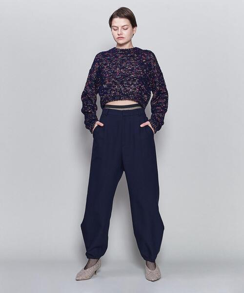 6（ロク）の「＜6(ROKU)＞マルチスラブ クルーネック ニット（ニット