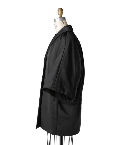 Drawer（ドゥロワー）の「Drawer ブラックサテンパディングコート
