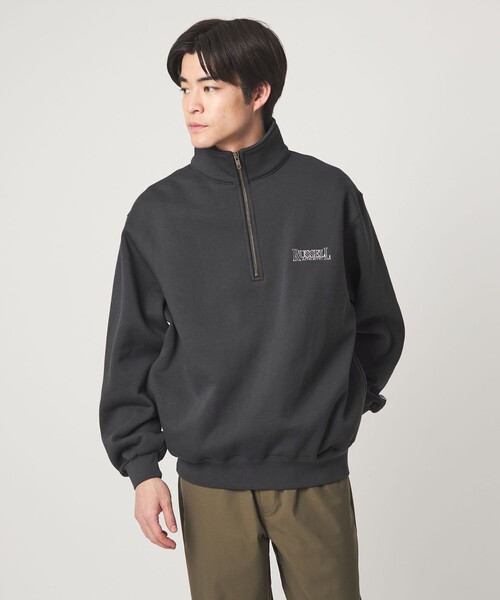 セール】【別注】＜RUSSELL ATHLETIC＞GLR ハーフジップ スウェット