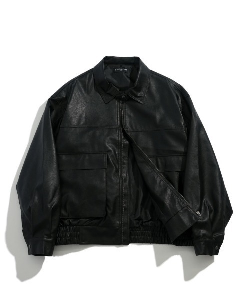 NOIZY（ノイジー）の「2way PU leather A-2 zip-up/2way ヴィンテージ