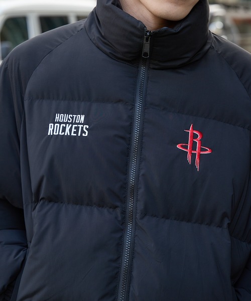 NBA Team logo Puffer Jacketユニセックス ワッペン刺繍 セール】NBA