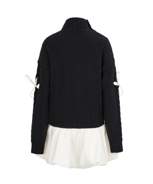 Ribbon Balloon Cutout Dress（ワンピース）｜andwang（アンドワン）の