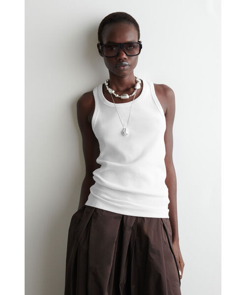 リブ編みタンクトップ（タンクトップ）｜COS（コス）のファッション