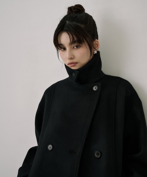 セール】【再入荷なし！！】SUPER140ビッグカラーコート｜ウール