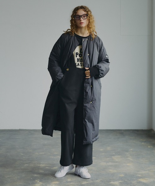 フレンチダックダウンノーカラーコート（ダウンジャケット/コート