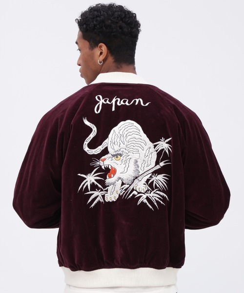 AVIREX（アヴィレックス）の「VELVETEEN SKA JACKET WHITE TIGER