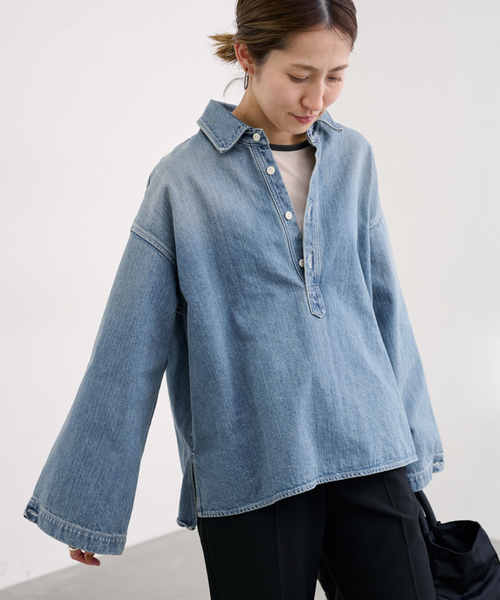 FRAMeWORK（フレームワーク）の「≪追加≫デニムプルオーバーシャツ