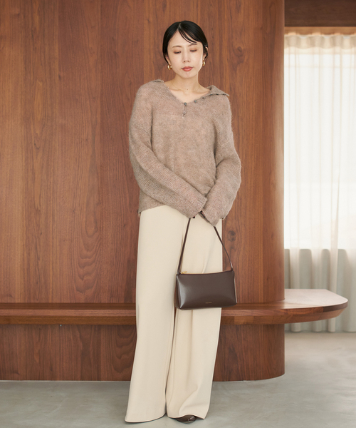 追加》ALPACA MIX BUTTON ニット 2（ニット/セーター）｜Plage