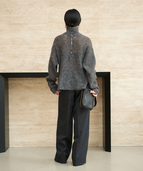 追加》ALPACA MIX BUTTON ニット 2（ニット/セーター）｜Plage