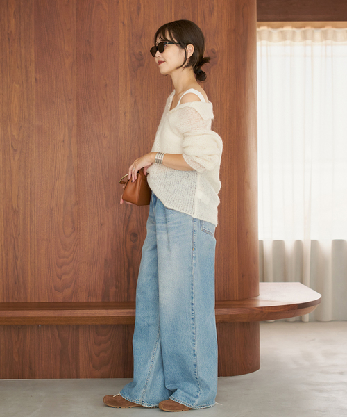 追加》ALPACA MIX BUTTON ニット 2（ニット/セーター）｜Plage