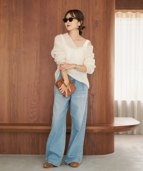 追加》ALPACA MIX BUTTON ニット 2（ニット/セーター）｜Plage