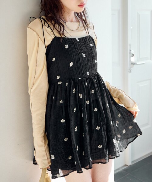 2026SSカタログ】フラワーステッチキャミチュニック（チュニック