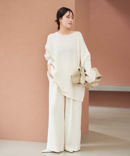 追加》WOOL CASHMERE SOFT TUNIC ニット（ニット/セーター）｜Plage