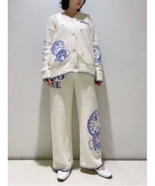 ドラえもん】【レディース】ベビモコジャガードロングパンツ（ルーム