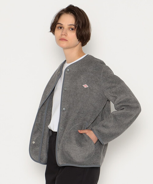 DANTON（ダントン）の「WOMEN'S FLEECE COLLARLESS JACKET（ノーカラー