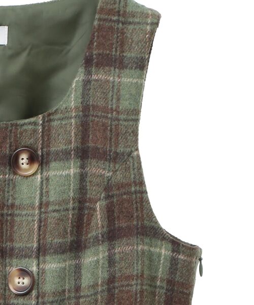 Areeam（アリーム）の「チェックジャンパースカート（ジャンパー