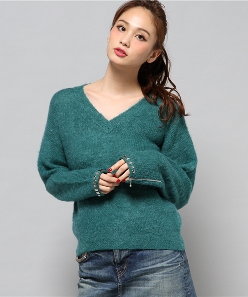 HYSTERIC GLAMOUR（ヒステリックグラマー）の「モヘアスタッズ プル