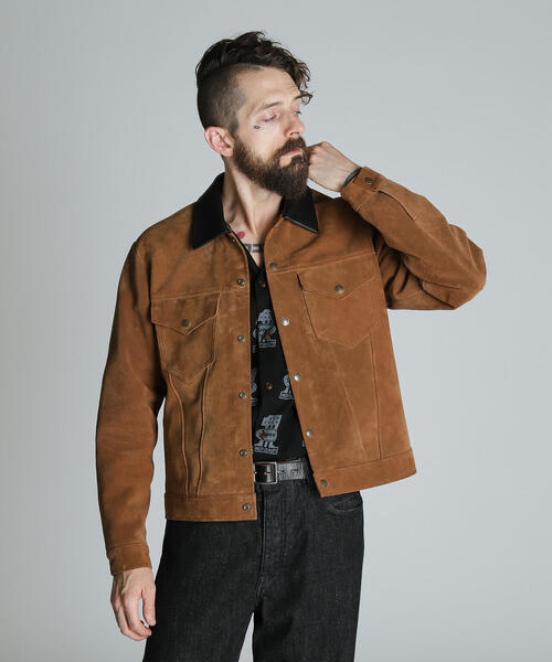 schott（ショット）の「Schott/ショット/SUEDE SHORT HORN JACKET