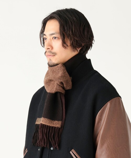 セール】パネル リバーシブル マフラー（ユニセックス）（マフラー