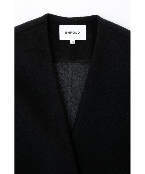 ENFOLD（エンフォルド）の「ウールリバー ノーカラーコート（ノー