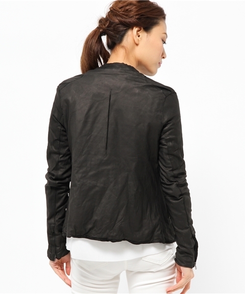 sisii（シシ）の「【Sisii】シングルレザーライダース（その他アウター