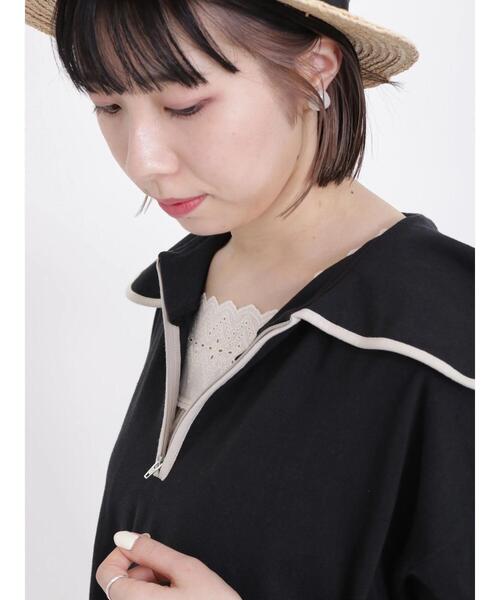 Samansa Mos2（サマンサ モスモス）の「スクエアレースノースリーブ