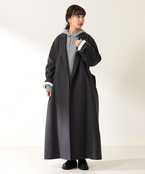 ATON（エイトン）の「ATON / ウールサキソニー チェスターコート