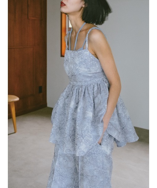 sahara（サハラ）の「Flower Jacquard Camisole/フラワージャガード