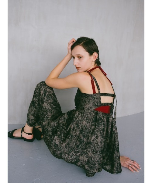 sahara（サハラ）の「Flower Jacquard Camisole/フラワージャガード