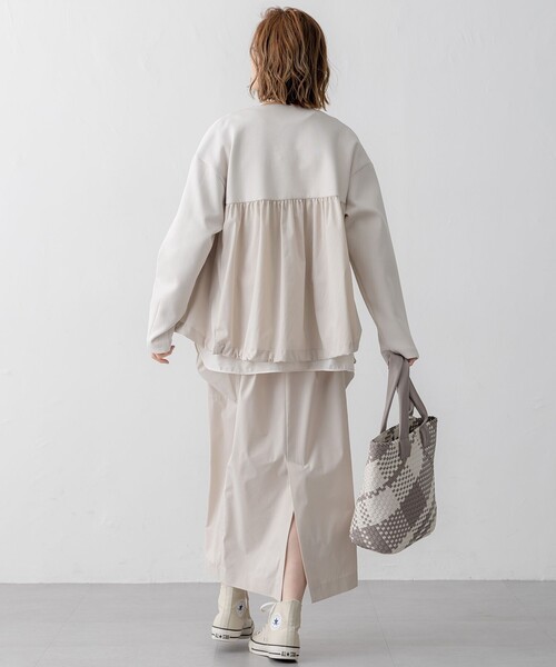 セール】【洗える】コットンエアー ギャザー ライトアウター（その他
