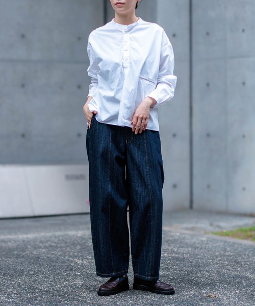 D.M.G. / ディーエムジー] 10ozムラ糸デニム アーモンドパンツ