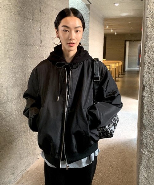 LONSLAN（ロンスラン）の「フーディレイヤードブルゾン LON24a112