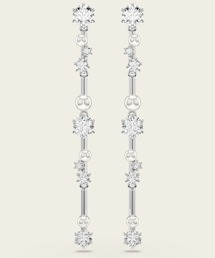 公式】【スワロフスキー】Matrix ドロップピアス クリスタル・パール