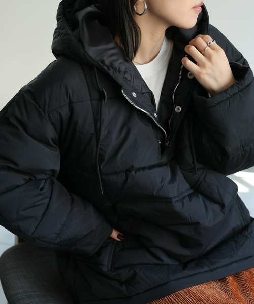 セール】アノラックエコダウンブルゾン/フードパディングブルゾン