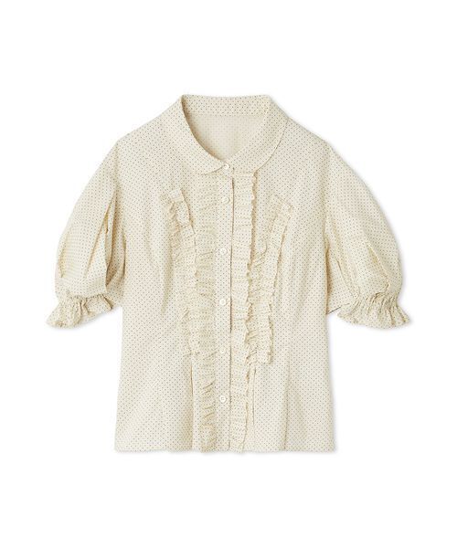 セール】フリルレースアップブラウス（シャツ/ブラウス）｜LILY BROWN