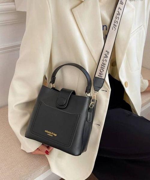 セール】ロゴショルダーベルト スクエアショルダーBAG（ショルダー