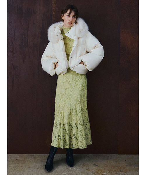 FRAY I.D（フレイアイディー）の「フードファーショートダウンコート