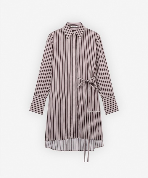 Maison Kitsune（メゾンキツネ）の「KNEE SHIRT DRESS IN STRIPED