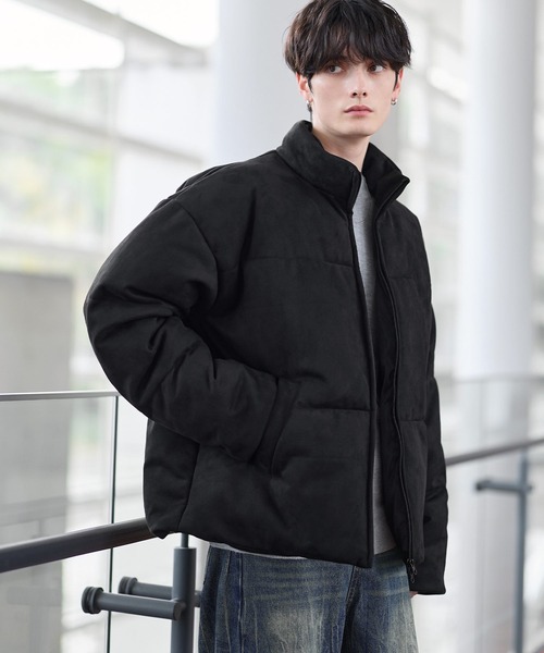 セール】ハイネック中綿ショートジャケット(600フィルパワー)（ダウン