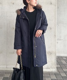 オーバーシャツ」に該当するモッズコート（ブルー・ネイビー/青色系