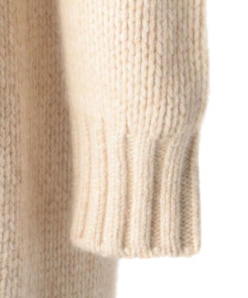 Drawer（ドゥロワー）の「Drawer ムートンパッチロングカーディガン