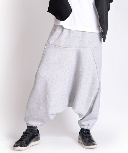 エスニックサルエルパンツ 裏起毛スウェット（スウェットパンツ