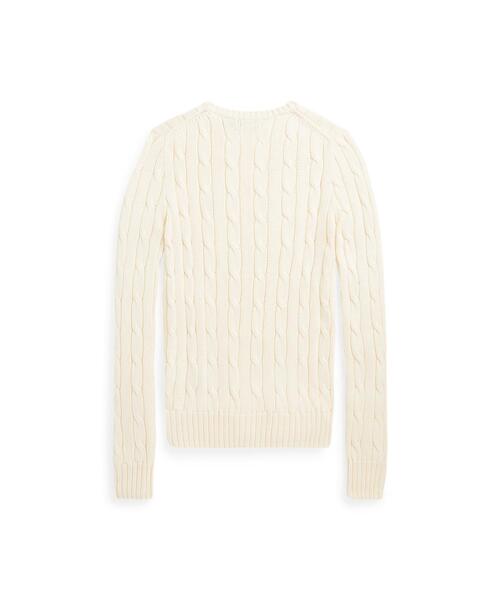 ケーブルニット コットン クルーネック セーター（ニット/セーター