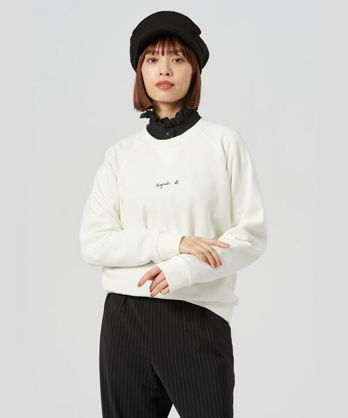 agnes b.（アニエスベー）の「WEB限定 ロゴ プリント コットン 長袖