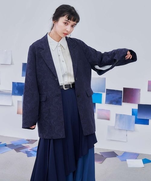 HARE（ハレ）の「ジャガードビッグテーラードジャケット(HARE