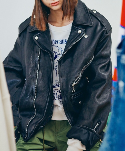 J2122 BIG WASH OUTライダース（ライダースジャケット