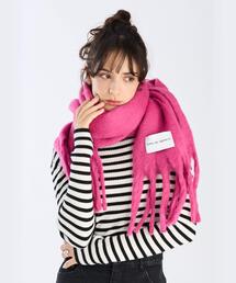 マフラー（ピンク/桃色系・ワンポイント）ファッション通販 - ZOZOTOWN