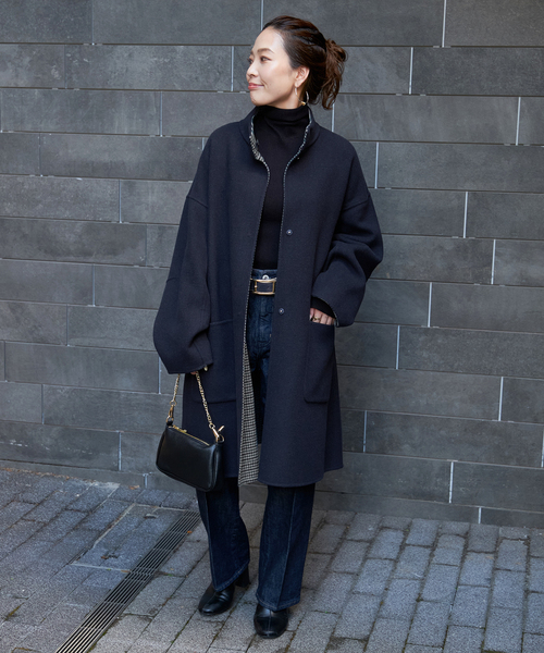 B.C STOCK（ベーセーストック）の「S120ブレンドリバーシブルミドル丈