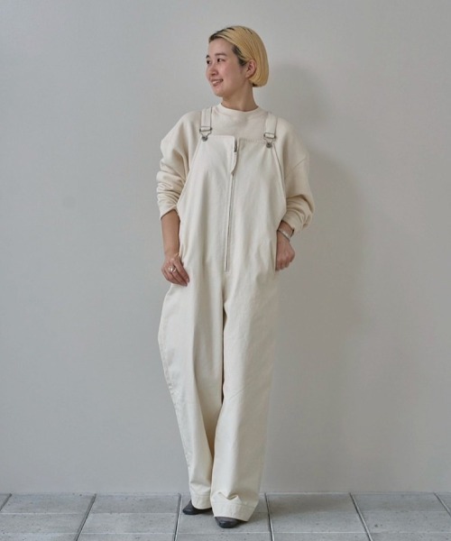 セール】Frontzip Twill Salopette（サロペット/オーバーオール